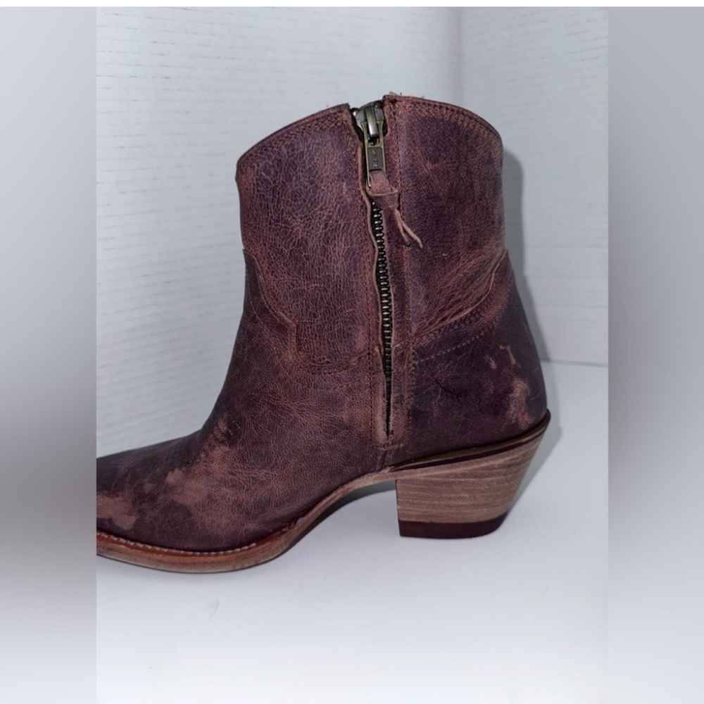 Tecovas The Daisy Scotch Western Ankle Boots 6 - Picture 4 of 6